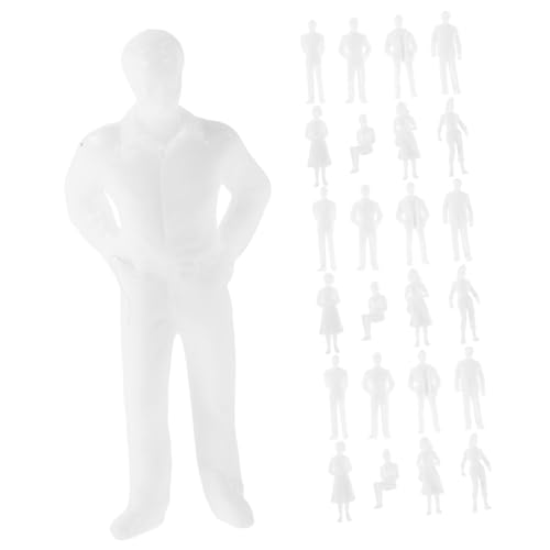 Homoyoyo 25 Stück Modellpuppe Sandtisch-menschenmodell Miniatur-menschenornamente Mini-Mensch-Modell-schmuck Minifiguren-Ornamente Figuren Für Puppenhaus Miniaturszenenfiguren Weiß Plastik Homoyoyo 25 Stück Modellpuppe Sandtisch-menschenmodell Miniatur-menschenornamente Mini-Mensch-Modell-schmuck Minifiguren-Ornamente Figuren Für Puppenhaus Miniaturszenenfiguren Weiß Plastik von Homoyoyo