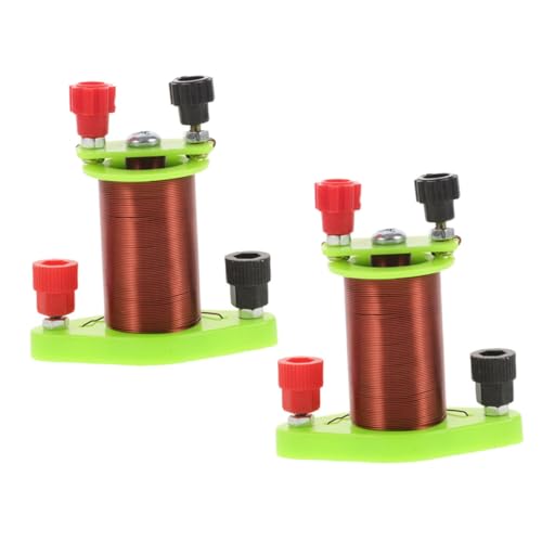 Homoyoyo 2Er Set Primär- und Sekundärspulen Induktionsspule Physikspielzeug für Erwachsene Magnetspulen Elektromagnet-Bausatz elektromagnetische Spulen Metall Hellgrün Homoyoyo 2Er Set Primär- und Sekundärspulen Induktionsspule Physikspielzeug für Erwachsene Magnetspulen Elektromagnet-Bausatz elektromagnetische Spulen Metall Hellgrün von Homoyoyo