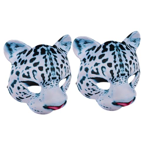 Homoyoyo 2St Halloween Schneeleopardenmaske Zootiermasken Halloween-Tiermaske Neuheit Halloween-Masken Gesicht halloween masken halloweenmaske Kostüm-Party- Cosplay-Maskenornament Eva Homoyoyo 2St Halloween Schneeleopardenmaske Zootiermasken Halloween-Tiermaske Neuheit Halloween-Masken Gesicht halloween masken halloweenmaske Kostüm-Party- Cosplay-Maskenornament Eva von Homoyoyo