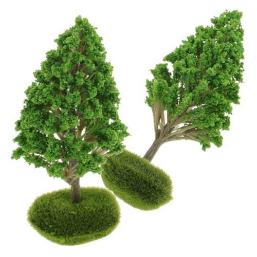Homoyoyo 2Stücke Straßenbäume Modellbaum Für Diorama Landschaftsdekor Künstliche Bäume Für DIY Landschaften Und Sandtisch Dekoration von Homoyoyo