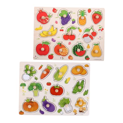 Homoyoyo 2Stücke Teiliges Holz Puzzle Für Kleinkinder Pädagogisches Gemüse Interaktives Lernspiel Für Vorschulkinder Für Gruppenaktivitäten Und Frühe Homoyoyo 2Stücke Teiliges Holz Puzzle Für Kleinkinder Pädagogisches Gemüse Interaktives Lernspiel Für Vorschulkinder Für Gruppenaktivitäten Und Frühe von Homoyoyo