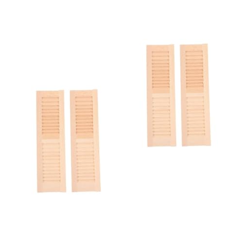 Homoyoyo 2er Set Mini Fensterläden Für Puppenhäuser - DIY Holz Ornamente Mit Dachschindeln - Miniaturtüren Und Fenster Für Kreative Bastelprojekte Und Dekoration Homoyoyo 2er Set Mini Fensterläden Für Puppenhäuser - DIY Holz Ornamente Mit Dachschindeln - Miniaturtüren Und Fenster Für Kreative Bastelprojekte Und Dekoration von Homoyoyo