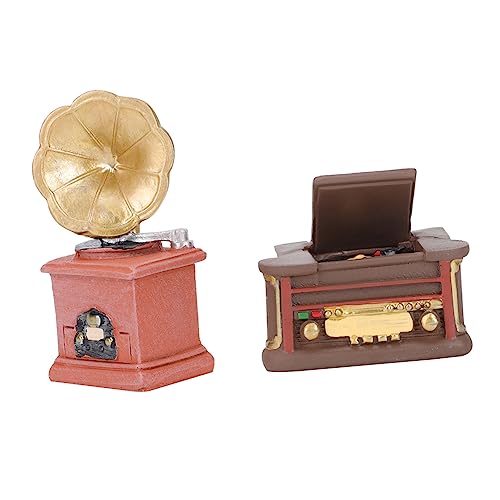 Homoyoyo 2er Set Miniatur Phonographen - Retro Dekoration Für Puppenhaus - Garten Und Mikrolandschaften Perfekte Haushaltsgeräte Modelle Für Kreative Miniaturprojekte Und Homoyoyo 2er Set Miniatur Phonographen - Retro Dekoration Für Puppenhaus - Garten Und Mikrolandschaften Perfekte Haushaltsgeräte Modelle Für Kreative Miniaturprojekte Und von Homoyoyo