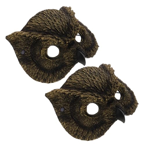 Homoyoyo 2st Eulenmaske Tier-maskerade-maske Halbmaske Eulenkostüm Für Erwachsene Maskerade Maske Männer Halloween-masken Für Frauen Tiermasken Punk-maske Pu-schaum Golden Homoyoyo 2st Eulenmaske Tier-maskerade-maske Halbmaske Eulenkostüm Für Erwachsene Maskerade Maske Männer Halloween-masken Für Frauen Tiermasken Punk-maske Pu-schaum Golden von Homoyoyo