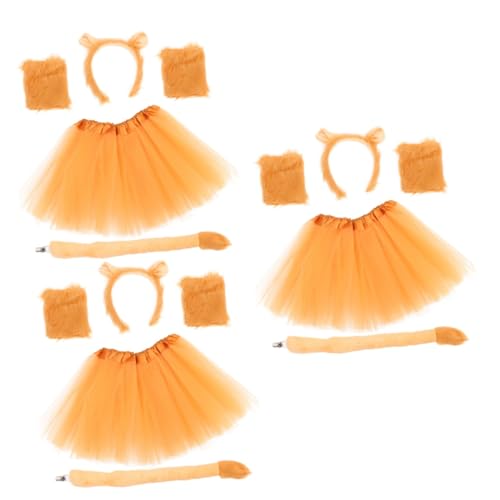 Homoyoyo 3 Sätze -Stirnband und Tutu-Rock Kostüm Cosplay Stirnband Plüsch-Löwenschwanz Tiere Cosplay-Zubehör Partyzubehör Gittergewebe Homoyoyo 3 Sätze -Stirnband und Tutu-Rock Kostüm Cosplay Stirnband Plüsch-Löwenschwanz Tiere Cosplay-Zubehör Partyzubehör Gittergewebe von Homoyoyo
