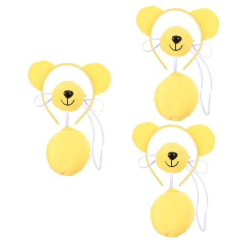 Homoyoyo 3 Sätze Waschbär -Stirnband -Set Bärenohren Haarband Waschbär-Stirnband Waschbär-Kostüm-Kopfbedeckung Halloween liefert Waschbär Kostüm Tierkostüm Plastik Yellow Homoyoyo 3 Sätze Waschbär -Stirnband -Set Bärenohren Haarband Waschbär-Stirnband Waschbär-Kostüm-Kopfbedeckung Halloween liefert Waschbär Kostüm Tierkostüm Plastik Yellow von Homoyoyo