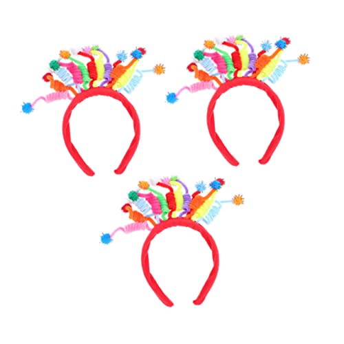 Homoyoyo 3 Stück Bunte Teiliges Pompom Haarband Geburtstag Party Stirnband Mädchen Haarschmuck Elastisch Leicht und Tragbar für Festliche Anlässe Homoyoyo 3 Stück Bunte Teiliges Pompom Haarband Geburtstag Party Stirnband Mädchen Haarschmuck Elastisch Leicht und Tragbar für Festliche Anlässe von Homoyoyo