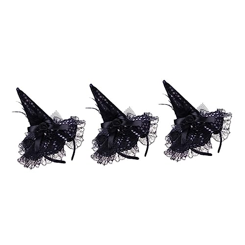 Homoyoyo 3 Stück Halloween Hexenhut Haarreifen Leichtes Stylisches Cosplay Haarschmuck Wiederverwendbar Angenehm zu Tragen für Damen Party und Kostümierung Homoyoyo 3 Stück Halloween Hexenhut Haarreifen Leichtes Stylisches Cosplay Haarschmuck Wiederverwendbar Angenehm zu Tragen für Damen Party und Kostümierung von Homoyoyo