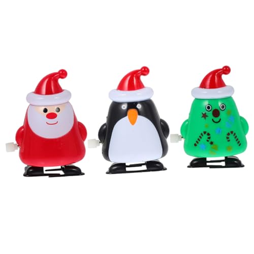 Homoyoyo 3 Stück Lustiges Teiliges Weihnachts Aufziehspielzeug mit Weihnachtsmann Weihnachtsbaum und Pinguin Kompaktes Kinderspielzeug für Haushalt von Geschicklichkeit und Spaß Beim Homoyoyo 3 Stück Lustiges Teiliges Weihnachts Aufziehspielzeug mit Weihnachtsmann Weihnachtsbaum und Pinguin Kompaktes Kinderspielzeug für Haushalt von Geschicklichkeit und Spaß Beim von Homoyoyo