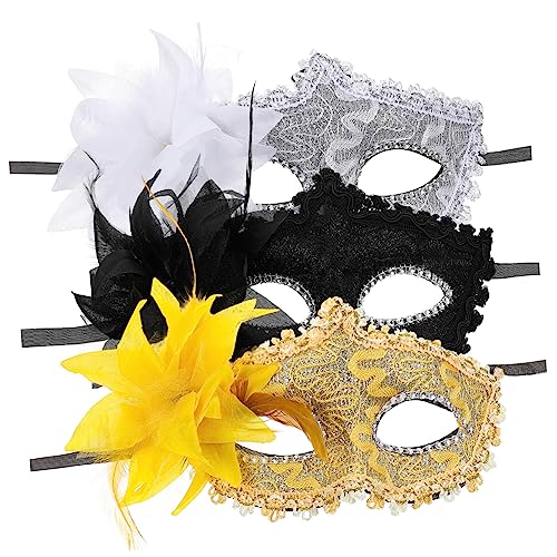 Homoyoyo 3 Stück Rosen Spitzenmaske Kostüm Anzieh Kopfbedeckung Party Zubehör Cosplay Requisiten Maskerade Spitzenmaske Gesichtsdekor Spitzen Gesichtsmasken Festival Masken Für Homoyoyo 3 Stück Rosen Spitzenmaske Kostüm Anzieh Kopfbedeckung Party Zubehör Cosplay Requisiten Maskerade Spitzenmaske Gesichtsdekor Spitzen Gesichtsmasken Festival Masken Für von Homoyoyo