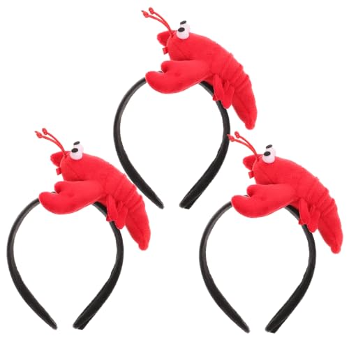 Homoyoyo 3 Stück Rotes Teiliges Haarreif mit Niedlichen Cartoon Lobster Ohren Weiches Plüschmaterial Lustiger Haarschmuck für Damen und Partys Sicher und Hautfreundlich Homoyoyo 3 Stück Rotes Teiliges Haarreif mit Niedlichen Cartoon Lobster Ohren Weiches Plüschmaterial Lustiger Haarschmuck für Damen und Partys Sicher und Hautfreundlich von Homoyoyo