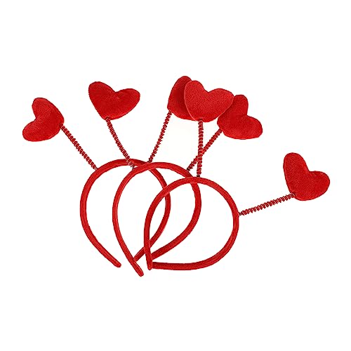 Homoyoyo 3 Stück Teiliges Roter Haarreifen Damen Elastisch Weiche Haarschmuck mit Liebenswertem Atmungsaktiv Bequem für Alltag und Valentinstag Party Zubehör Homoyoyo 3 Stück Teiliges Roter Haarreifen Damen Elastisch Weiche Haarschmuck mit Liebenswertem Atmungsaktiv Bequem für Alltag und Valentinstag Party Zubehör von Homoyoyo