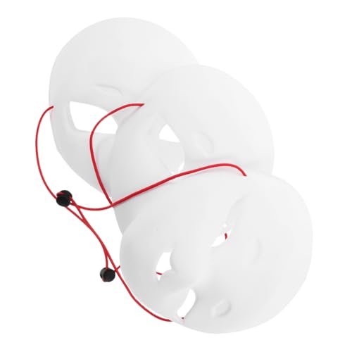 Homoyoyo 3 Stück Unlackierte Weiße Maske für Halloween Cosplay Bemalen und Gestalten Homoyoyo 3 Stück Unlackierte Weiße Maske für Halloween Cosplay Bemalen und Gestalten von Homoyoyo