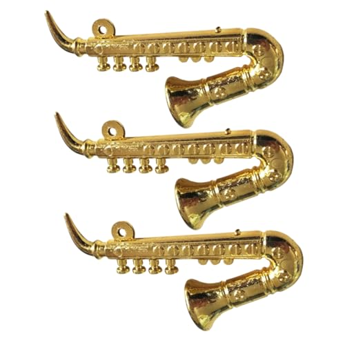 Homoyoyo 3 Stücke Saxophon Miniatur Dekoration für Kinderzimmer Lerninstrumente Leichtes Kunststoffmodell Homoyoyo 3 Stücke Saxophon Miniatur Dekoration für Kinderzimmer Lerninstrumente Leichtes Kunststoffmodell von Homoyoyo