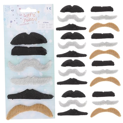 Homoyoyo 30 Stück Bart Requisiten Gefälscht Falscher Bart Für Männer Künstlicher Bart Partygeschenk Simulierter Bart Halloween-Cosplay-zubehör Partybart Halloween Bart Festlicher Bart Flaum von Homoyoyo