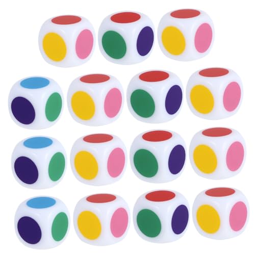 Homoyoyo 30 Stück Teiliges Bunte Lernwürfel aus Acryl Interaktive Farbwürfel für Fördert Farbverständnis und Visuelle Wahrnehmung für Schule Spiel und Frühkindliche von Homoyoyo