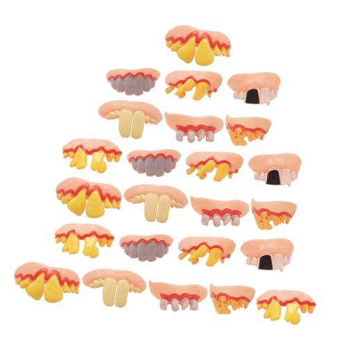 Homoyoyo 30 Stück Teiliges Horrific Fake Teeth aus Weichem Material Lustige Halloween Kostüm Zähne für Party Cosplay Realistische Denture Requisiten für Gruselige Verkleidungen Sicher und Homoyoyo 30 Stück Teiliges Horrific Fake Teeth aus Weichem Material Lustige Halloween Kostüm Zähne für Party Cosplay Realistische Denture Requisiten für Gruselige Verkleidungen Sicher und von Homoyoyo