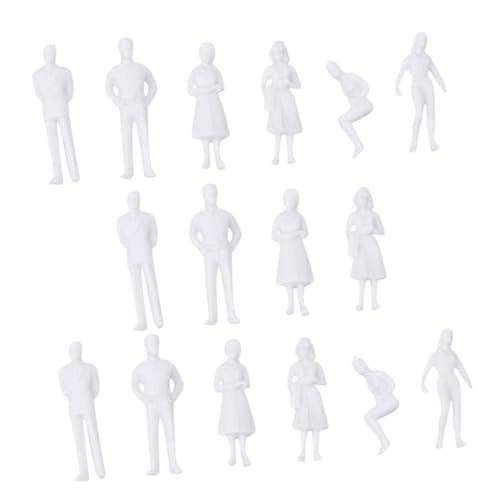 Homoyoyo 30 Stücke Unbemalte Miniaturfiguren Modellbau Weiße Personen für Architektur Layouts und Sammlungen Robuste Kunststofffiguren für Kreative Szenen Homoyoyo 30 Stücke Unbemalte Miniaturfiguren Modellbau Weiße Personen für Architektur Layouts und Sammlungen Robuste Kunststofffiguren für Kreative Szenen von Homoyoyo