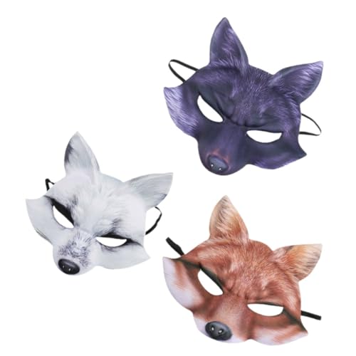 Homoyoyo 3St Halloween-Fuchsmaske Fuchs Tier Halloween -Kostüm -Requisiten Maske mit Wolfsohren halloween costume halloween kleidung Festival-Cosplay-Maske Neuartige Halloween-Maske Eva Homoyoyo 3St Halloween-Fuchsmaske Fuchs Tier Halloween -Kostüm -Requisiten Maske mit Wolfsohren halloween costume halloween kleidung Festival-Cosplay-Maske Neuartige Halloween-Maske Eva von Homoyoyo