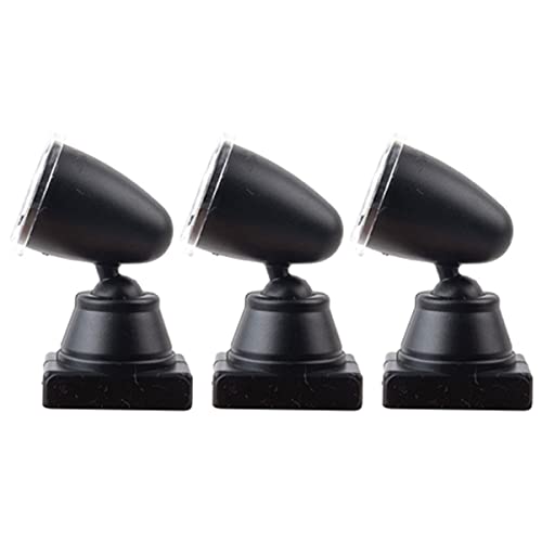 Homoyoyo 3Stücke Miniature Spotlights Für Modelleisenbahn Und Sandtisch DIY Modellmaterial Und Modellbau Und Dekoration von Homoyoyo