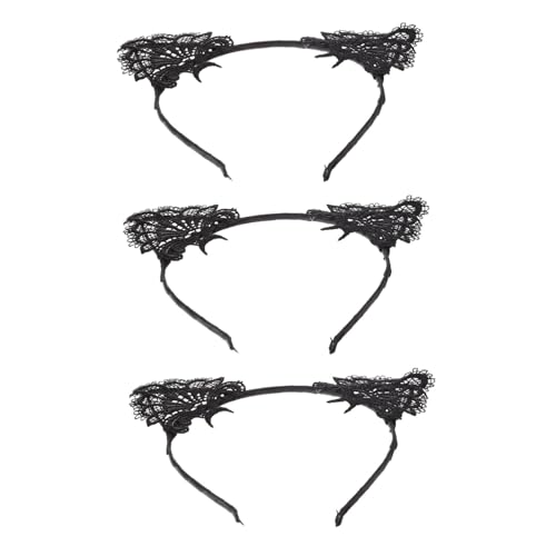 Homoyoyo 3Stücke Teiliges Katzenohr Haarband Elastische Stirnbänder für Cosplay und Partys aus Hautfreundlichem für Verschiedene Anlässe von Homoyoyo
