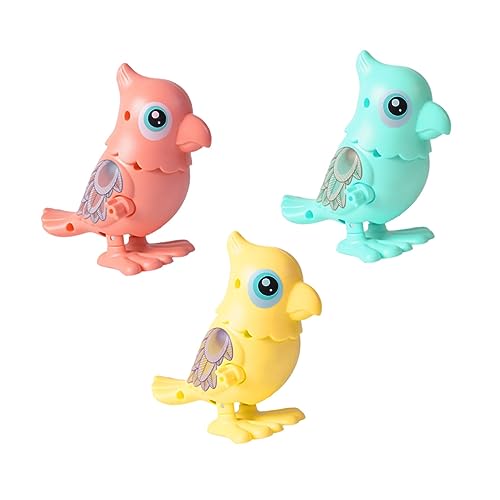 Homoyoyo 3er Set Wind-Up Papagei – Bunte Uhrwerk-Vögel Für Ideal Als Tischdeko Party Oder Für Kleinkinder Und Kleinkinder von Homoyoyo