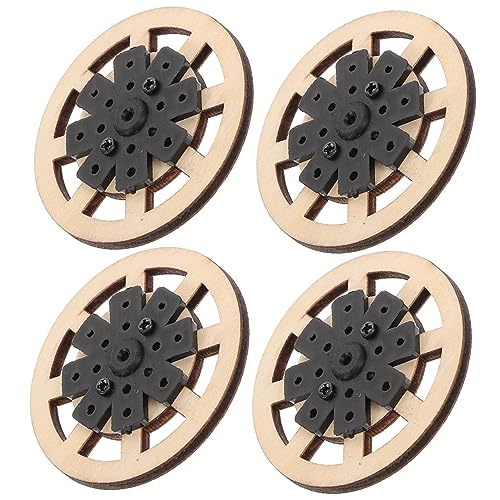 Homoyoyo 4 Stück Holzspielzeug Auto Räder DIY Räder für Leicht und Langlebig für Rc Fahrzeuge und Bastelprojekte von Homoyoyo