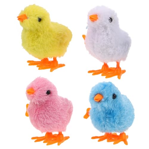 Homoyoyo 4 Stück Kleine Kükenspielzeuge Ostern Plüschküken Wind-Up-Plüschkükenspielzeug Springtierspielzeug Ostern Versorgung Sammeln Uhrwerkspielzeug Homoyoyo 4 Stück Kleine Kükenspielzeuge Ostern Plüschküken Wind-Up-Plüschkükenspielzeug Springtierspielzeug Ostern Versorgung Sammeln Uhrwerkspielzeug von Homoyoyo