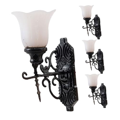 Homoyoyo 4 Stück Mini Wandlampe Miniatur Sandtisch Dekoleuchte für Puppenhaus Mikrolandschaft Kompakte Mini Wandleuchte für Sandtable Szene Leicht Montierbar Homoyoyo 4 Stück Mini Wandlampe Miniatur Sandtisch Dekoleuchte für Puppenhaus Mikrolandschaft Kompakte Mini Wandleuchte für Sandtable Szene Leicht Montierbar von Homoyoyo