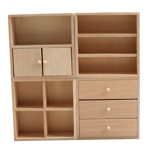 Homoyoyo 4 Stück Mini-möbel Möbeldekoration Selber Machen Puppenhaus Mini-kuchenschrank Minischrank Für Puppenhaus Miniatur -schlafzimmermöbel Küchenschränke Für Puppenstuben Beige Holz Homoyoyo 4 Stück Mini-möbel Möbeldekoration Selber Machen Puppenhaus Mini-kuchenschrank Minischrank Für Puppenhaus Miniatur -schlafzimmermöbel Küchenschränke Für Puppenstuben Beige Holz von Homoyoyo