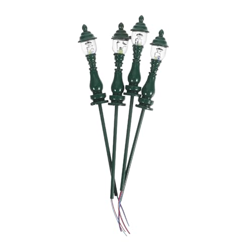 Homoyoyo 4 Stück Modell Gartenleuchte Mini-Puppenhauszubehör Puppenstubenmöbel Terrassenleuchten Landschaft LED Modelleisenbahnlampe Miniaturen von Straßenlaternen Edelstahl Plus abs Grün Homoyoyo 4 Stück Modell Gartenleuchte Mini-Puppenhauszubehör Puppenstubenmöbel Terrassenleuchten Landschaft LED Modelleisenbahnlampe Miniaturen von Straßenlaternen Edelstahl Plus abs Grün von Homoyoyo