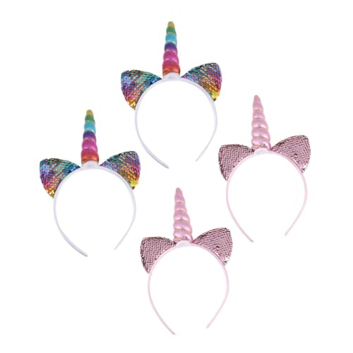 Homoyoyo 4 Stück Teiliges Einhorn Haarreif für Erwachsene Bunte Leichte Party Stirnbänder mit Glitzernden Katzenohren Bequeme für Festival und Kostüm Accessoire Homoyoyo 4 Stück Teiliges Einhorn Haarreif für Erwachsene Bunte Leichte Party Stirnbänder mit Glitzernden Katzenohren Bequeme für Festival und Kostüm Accessoire von Homoyoyo
