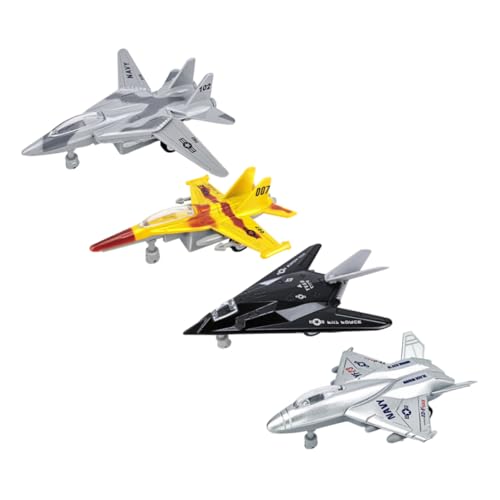 Homoyoyo 4 Stück Teiliges Inertiales Flugzeugmodell aus Hochwertiger Legierung Kleines Leichtes Kinderspielzeug Hand Auge koordination und Eltern Junge Mädchen Beziehung von Homoyoyo