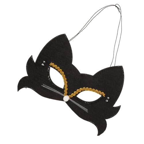 Homoyoyo 4 Stück Teiliges Katzen Masken aus Weichem Samt Bequeme für Erwachsene Vielseitig Einsetzbar für Karneval Halloween Cosplay und Maskenball Partys von Homoyoyo