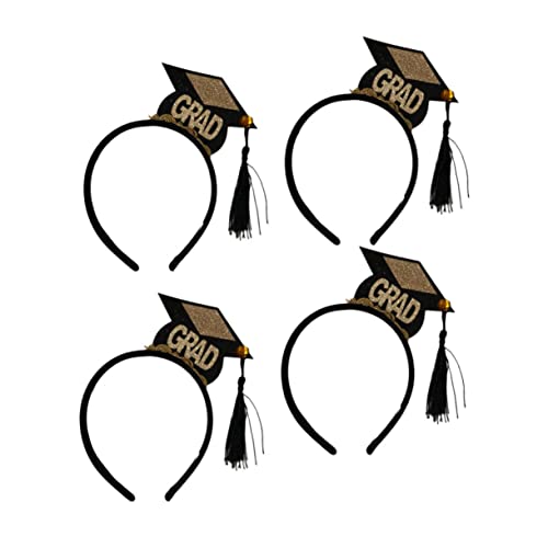 Homoyoyo 4 Stück Teiliges Mini Tassel Hut Haarreif Leichte Party Haarschmuck für Abschlussfeier Stilvolle Kleine Haarbänder Dekorative Fotorequisiten für Damen Homoyoyo 4 Stück Teiliges Mini Tassel Hut Haarreif Leichte Party Haarschmuck für Abschlussfeier Stilvolle Kleine Haarbänder Dekorative Fotorequisiten für Damen von Homoyoyo