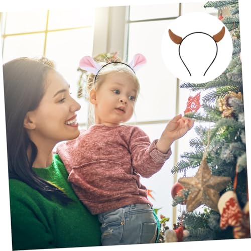 Homoyoyo 4 Stück Teiliges Rentier Haarband Weiches Wiederverwendbares Xmas Kopfband für Mädchen Realistisches Geweih Bequemes Weihnachts Haarreif für Festliche Partys Homoyoyo 4 Stück Teiliges Rentier Haarband Weiches Wiederverwendbares Xmas Kopfband für Mädchen Realistisches Geweih Bequemes Weihnachts Haarreif für Festliche Partys von Homoyoyo