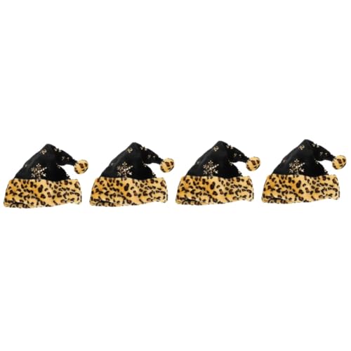 Homoyoyo 4 Stück Weihnachtsmütze mit Leopardenmuster Cowgirl-Hut Mützen für Männer Unisex-Fischerhut Disco-Hut Fischhut Mütze Frauen klassische Weihnachtsmütze weihnachtskostüm hut Plüsch Homoyoyo 4 Stück Weihnachtsmütze mit Leopardenmuster Cowgirl-Hut Mützen für Männer Unisex-Fischerhut Disco-Hut Fischhut Mütze Frauen klassische Weihnachtsmütze weihnachtskostüm hut Plüsch von Homoyoyo