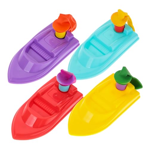 Homoyoyo 4-teiliges Ballonbetriebenes Boot Set – Badespielzeug Für Mit Ballonwerfer Und DIY-Rückstoßboot – Perfektes Lernspielzeug Für Frühe Wissenschafts Experimente Im Wasser von Homoyoyo
