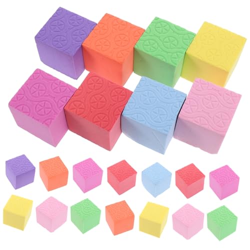 Homoyoyo 40 Stück Teiliges Bunte Schaumstoff bausteine Kleine Würfel Frühes Lernspielzeug für Fördert Räumliche Vorstellungskraft Leicht Sicher und Tragbar für Eltern Junge Mädchen Spiele von Homoyoyo