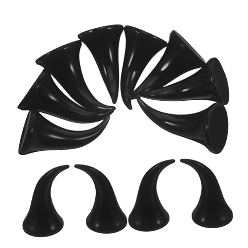 Homoyoyo 40 Stück Teiliges Kunststoff Teufelshörner Diy Zubehör für Halloween Kostüm Haarclips Bastelmaterialien Schwarz für Familie Homoyoyo 40 Stück Teiliges Kunststoff Teufelshörner Diy Zubehör für Halloween Kostüm Haarclips Bastelmaterialien Schwarz für Familie von Homoyoyo