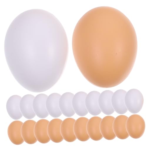 Homoyoyo 40 Stück Realistische Gefälschte Ostereier Realistische Plastikeier Spielzeug Für Jungen Und Mädchen Osterdekorationen von Homoyoyo