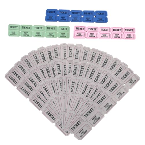 Homoyoyo 400 Stück Lose Eintrittskarten Für Veranstaltungen Verlosung Von Veranstaltungstickets Karnevalsspiele Fundraising Nummerierte Tombola-Tickets Blaue Tombola-Tickets Papier von Homoyoyo