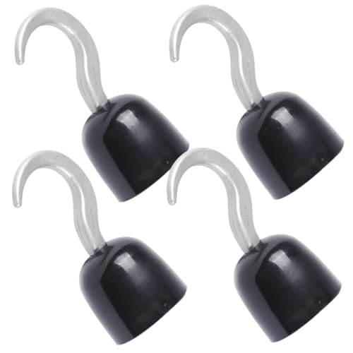 Homoyoyo 4Pcs Vampir-Kostüm Halloweenkostüm Maske Zubehör Outfits Halloween Dekoration Halloween-Dekoration streudekor Halloween Piratenhaken-Kostümstütze Piratenhaken Cosplay Plastik von Homoyoyo