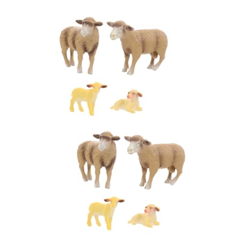 Homoyoyo 4er Set Miniatur Schaf-Modelle – Realistische Tierfiguren Für Garten - Oder Dekoration – PVC Simulationstiere Für Und Kreative Kuchen Dekoration Homoyoyo 4er Set Miniatur Schaf-Modelle – Realistische Tierfiguren Für Garten - Oder Dekoration – PVC Simulationstiere Für Und Kreative Kuchen Dekoration von Homoyoyo