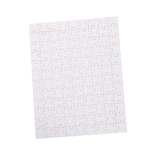 Homoyoyo 5 Blätter Teiliges DIY Holzpuzzle Sublimations Rohlinge für Wärmeübertragung Stabile Wiederverwendbare Blanko Puzzleteile zum Bemalen und Individuellen Gestalten für Kreative von Homoyoyo