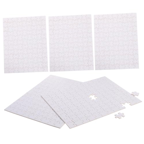 Homoyoyo 5 Blätter Teiliges Sublimations holzpuzzle Leere Thermotransfer Puzzles für DIY Gestaltung Hitzebeständig Wiederverwendbar zum Bemalen und Individuellem Puzzle selbermachen von Homoyoyo