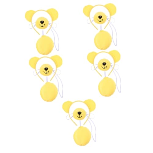 Homoyoyo 5 Sätze Waschbär -Stirnband -Set Waschbär Kostüm Ohren Stirnband Waschbär-Kostüm-Kopfbedeckung Halloween -Kostüm Halloween-Tierkostüm Plastik Yellow Homoyoyo 5 Sätze Waschbär -Stirnband -Set Waschbär Kostüm Ohren Stirnband Waschbär-Kostüm-Kopfbedeckung Halloween -Kostüm Halloween-Tierkostüm Plastik Yellow von Homoyoyo