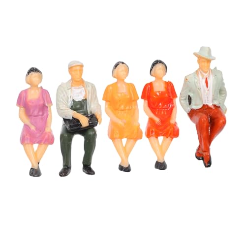 Homoyoyo 5 Stück Maßstab Realistische Sitzende Menschen Modelle für Sandtisch Architektur Diorama Basteln und Modellbau von Homoyoyo