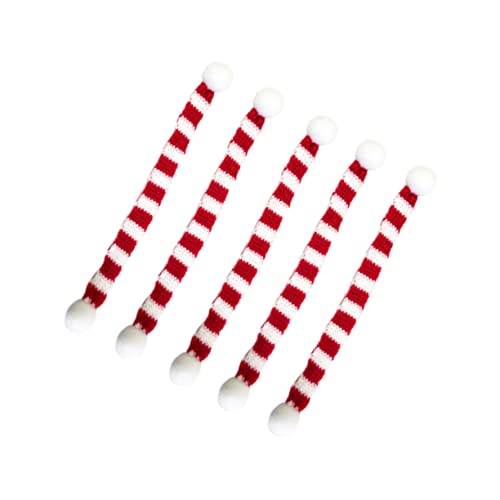 Homoyoyo 5 Stück Mini Weihnachtsdeko - Gestrickte Schneemann Puppenschals Für Weinflaschen - Huggers Und Haustierzubehör Festliche Weihnachtsdekoration Für Zuhause von Homoyoyo