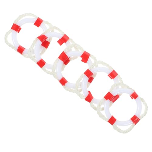 Homoyoyo 5 Stück Miniature Deko Teilig Nautische Wanddekoration für Zuhause Handgefertigtes Accessoire für Puppenhaus und Kreative DIY Projekte Rote Farbgestaltung Homoyoyo 5 Stück Miniature Deko Teilig Nautische Wanddekoration für Zuhause Handgefertigtes Accessoire für Puppenhaus und Kreative DIY Projekte Rote Farbgestaltung von Homoyoyo